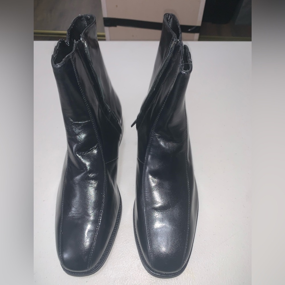 Florsheim black leather high top boots